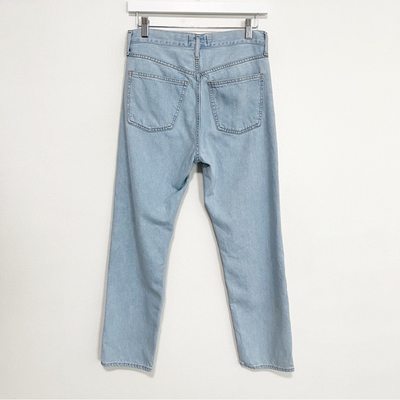 BOGO! Agolde Parker Jeans Straight Leg Pivot Wash Blue Size 24 - Picture 5 of 9